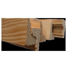 Perfis Corniche em Pinho Nórdico 2400x21x34mm - Pack de 6