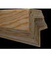 Perfis Cantoneira em Pinho 2400x36x5mm - Pack de 8