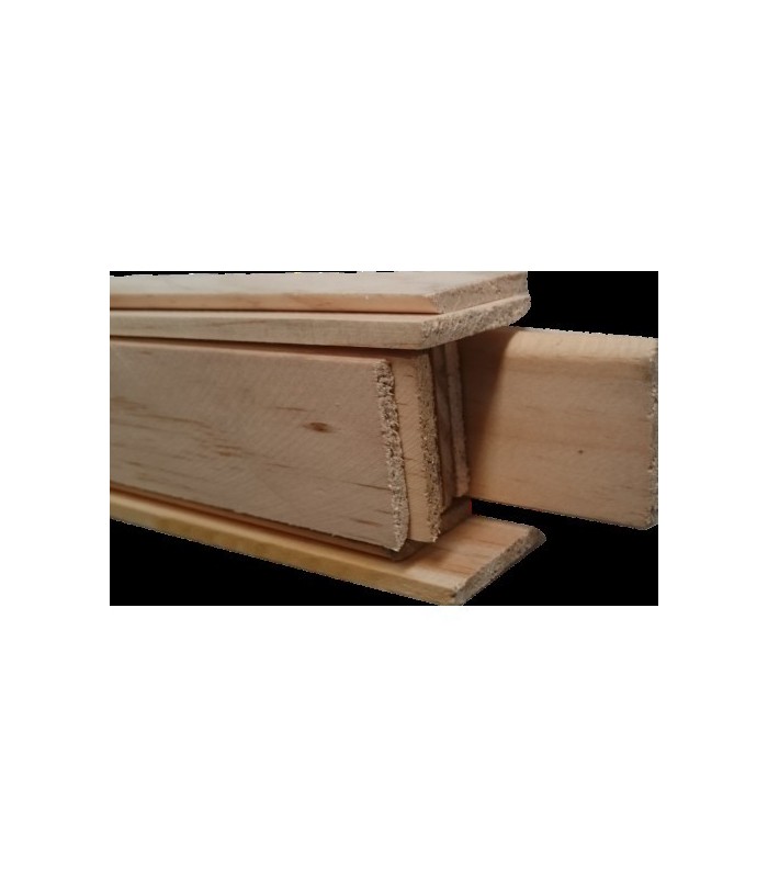 Perfis Tapa Junta em Pinho Nórdico 2400x35x5mm - Pack de 12