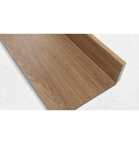 Rodapé PVC Expandido Carvalho 2200x70x15mm