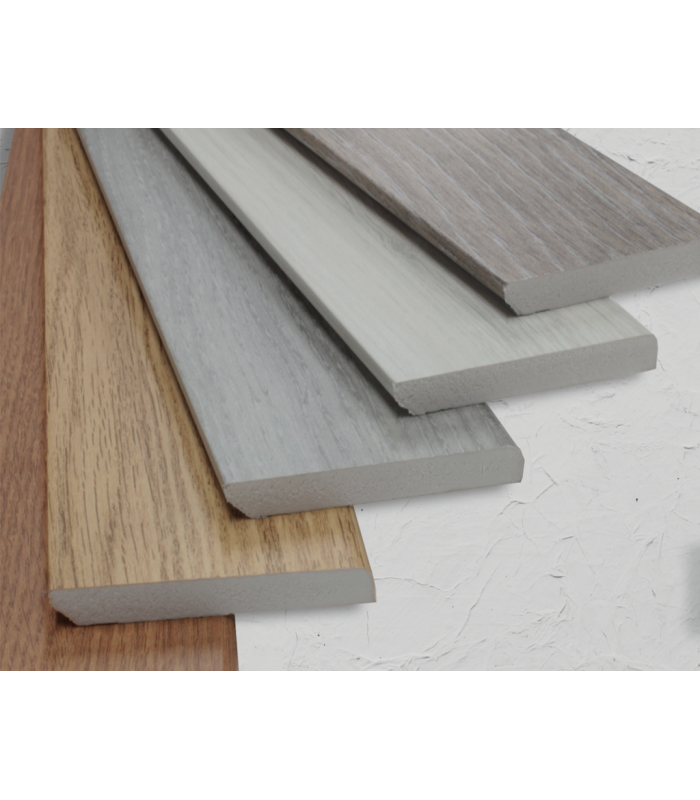 Rodapé PVC Expandido Afizélia 2200x70x15mm