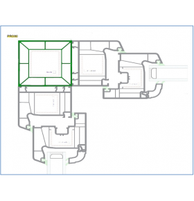 Viga em PVC para Janelas e Portas 7x7x220cm