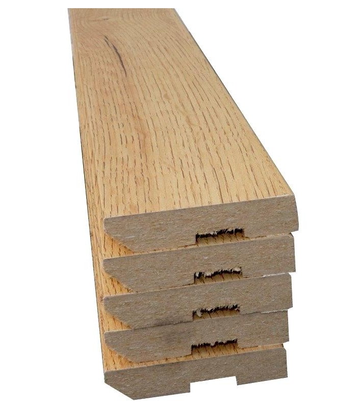 Rodapé MDF Carvalho 15x80mm 225cm - Pack de 5