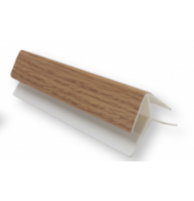 Canto Exterior PVC para Lambrim Carvalho - Pack de 2