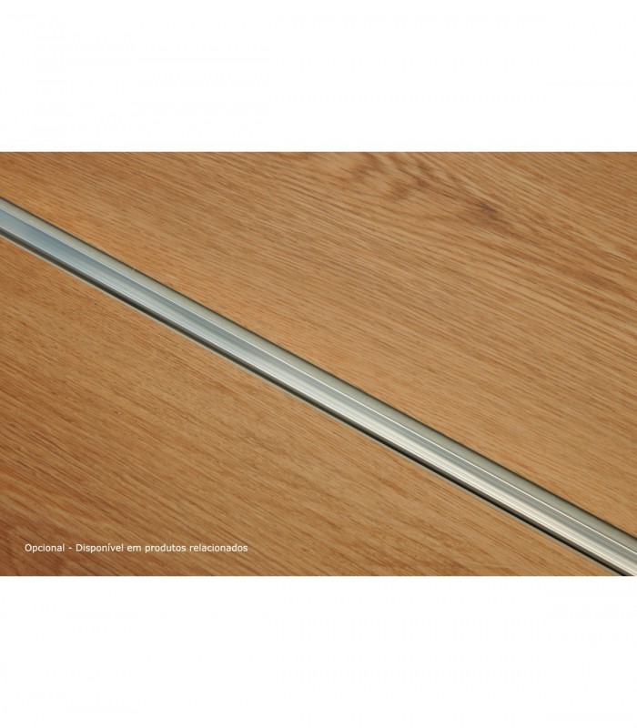 Perfil de Transição Aluminio Revestido Carvalho 2,7m x 30mm