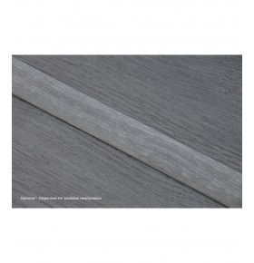 Perfil de Transição Aluminio Revestido Carvalho Cinza Escuro 2,7m x 30mm