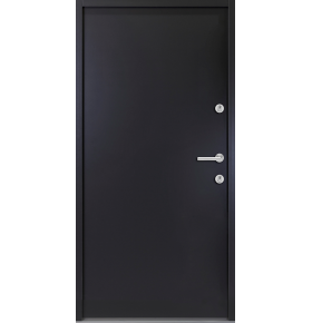 Porta Exterior Metal Smooth Antracite 90x200cm Esquerda