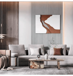 Revestimento Ripado Prateado