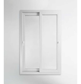 Porta Janela de Correr PVC 120x200cm Vidro Duplo Aluplast