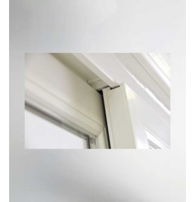 Porta Janela de Correr PVC 120x218,5cm com Estore Vidro Duplo Aluplast