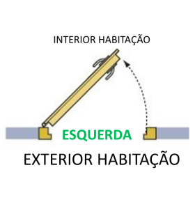 Porta Exterior PVC Vidro Fosco Antracite Esquerda - Por Medida