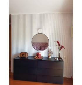 Revestimento Ripado Branco Neve