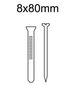 Parafuso + Bucha Le Mur 8x80mm (50 Unidades)