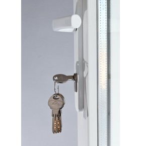 Porta Exterior Dupla PVC Vidro Fosco 150x200cm Direita