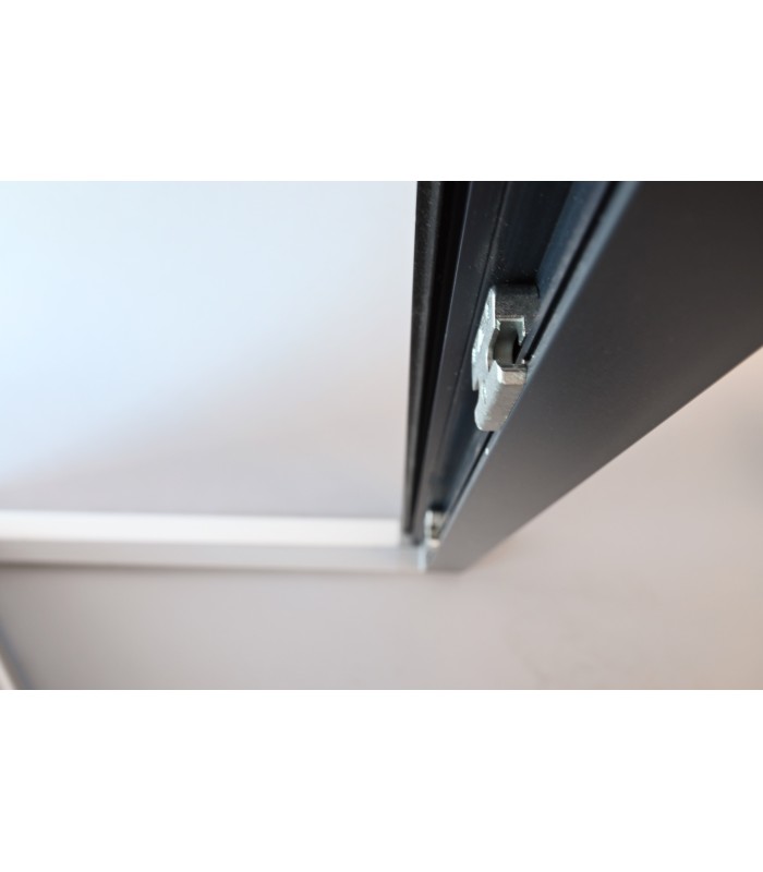 Porta Exterior PVC Vidro Fosco Antracite Direita -  Por Medida