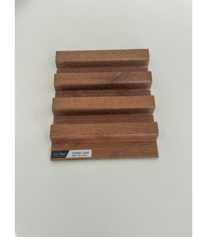 AMOSTRA - Revestimento Ripado Le Mur Carvalho Escuro (17x14cm)