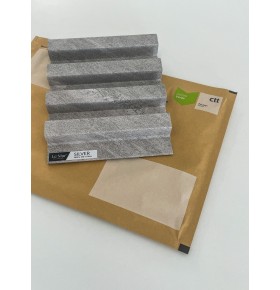 AMOSTRA - Revestimento Ripado Le Mur Prateado (17x14cm)