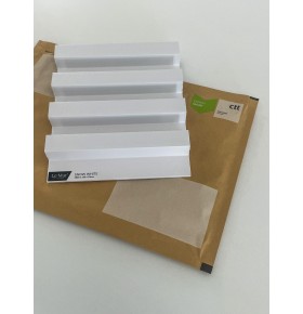 AMOSTRA - Revestimento Ripado Le Mur Branco Neve (17x14cm)