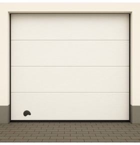 Portão de Garagem seccionado com motor e dois comandos