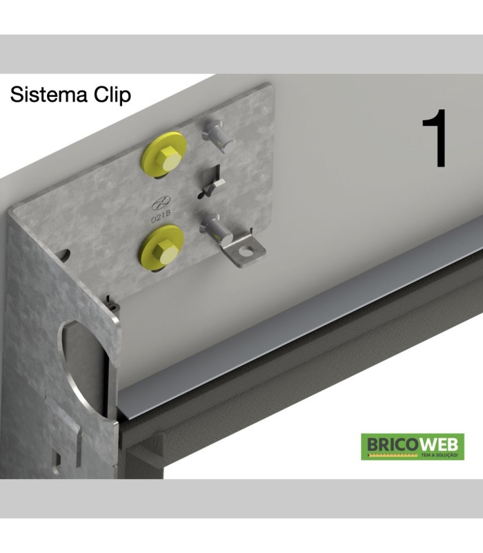 Portão de Garagem seccionado com motor e dois comandos