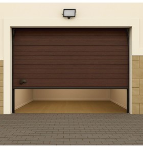 Portão de Garagem seccionado com motor e dois comandos