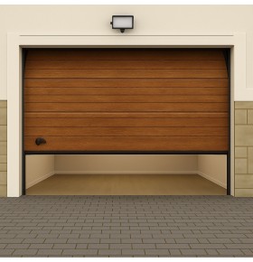 Portão de Garagem seccionado com motor e dois comandos