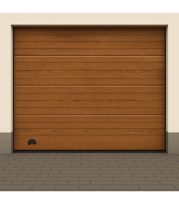 Portão de Garagem seccionado com motor e dois comandos