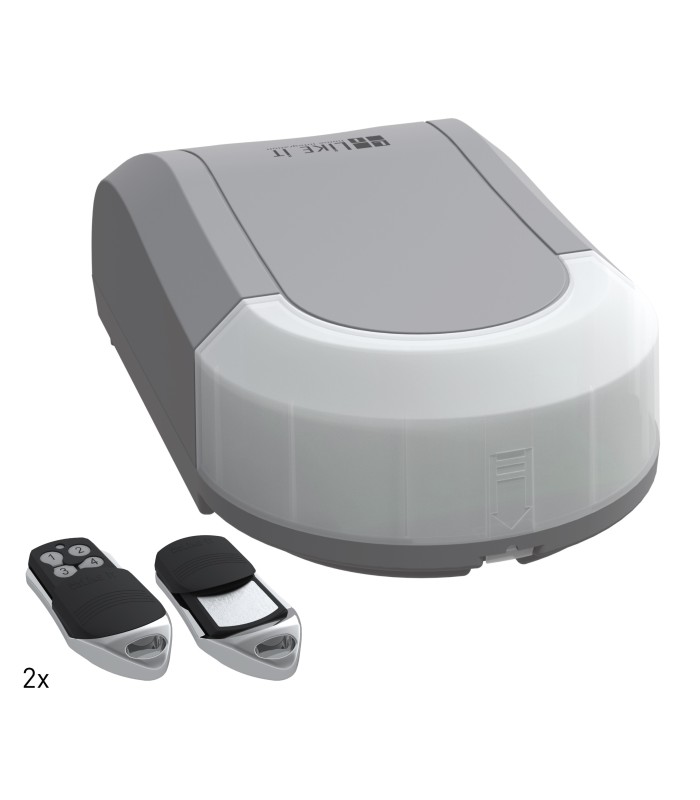 Portão de Garagem seccionado com motor e dois comandos