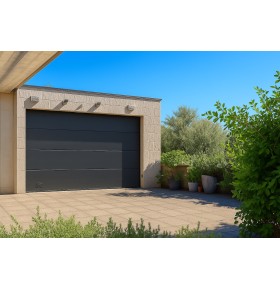 Portão de Garagem seccionado com motor e dois comandos