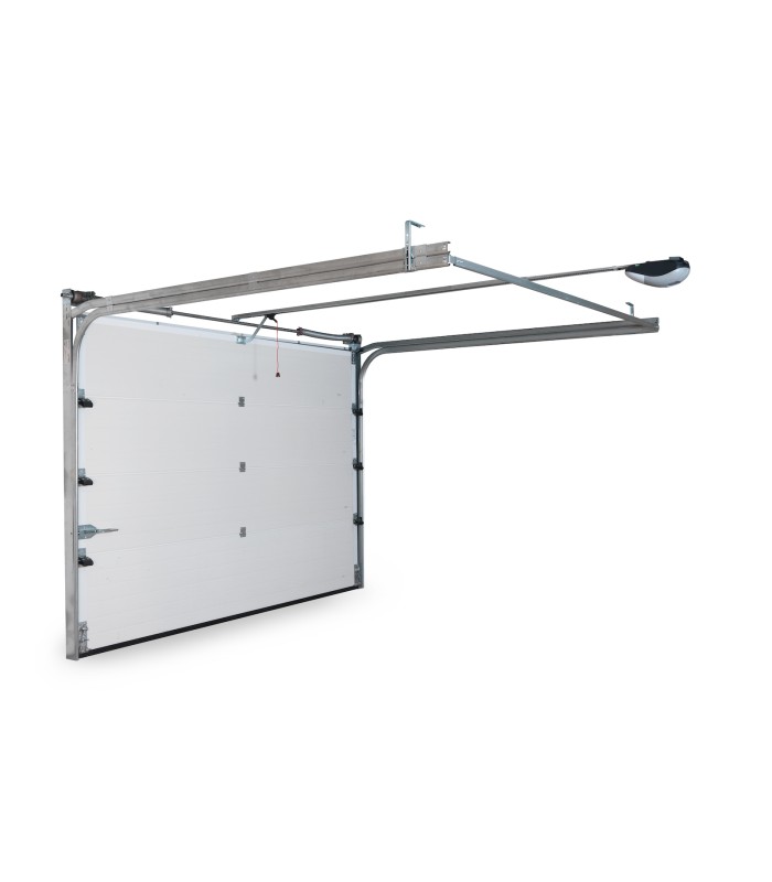 Portão de Garagem seccionado com motor e dois comandos