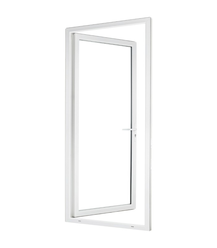 Porta-Janela PVC Vidro Transparente 90×205 | Veka 70 mm