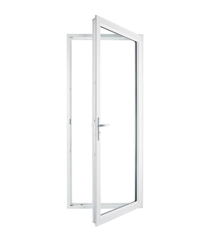 Porta-Janela PVC Vidro Transparente 90×205 | Veka 70 mm