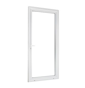 Porta-Janela PVC Vidro Fosco 80×205 | Veka 70 mm