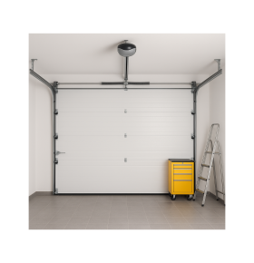 Portão de Garagem seccionado Cinzento com motor | Fabricado por Medida