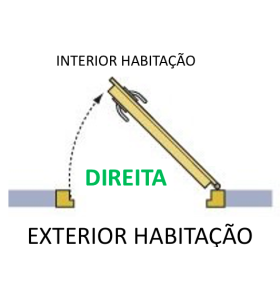 Porta-Janela PVC Vidro Transparente 80×205 | Veka 70 mm