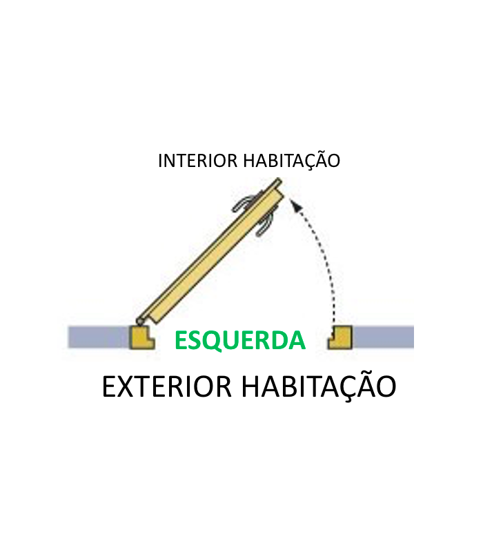 Porta-Janela PVC Vidro Transparente 90×205 | Veka 70 mm